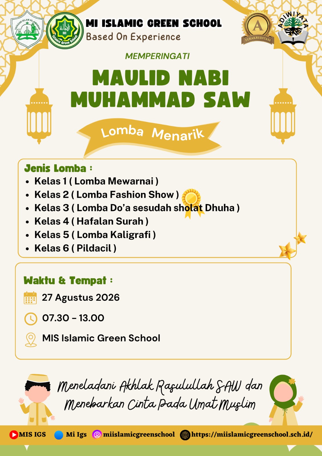 Kegiatan Maulid (Meneladani Akhlak Rasulullah SAW dan Menebarkan Cinta pada Umat Muslim)